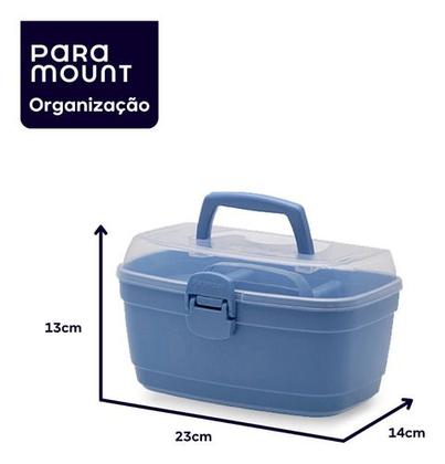 Imagem de Caixa Maleta Multiuso Organizadora Manicure Maquiagem Box