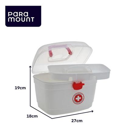 Imagem de Caixa Maleta P/ Kit Primeiros Socorros Média Medicamentos