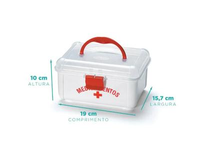 Imagem de Caixa  Maleta Pequena Para Medicamentos Primeiros Socorros