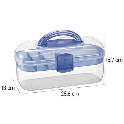 Imagem de Caixa Maleta Pequena Translúcida Medicamentos Maquiagem - Monte Líbano