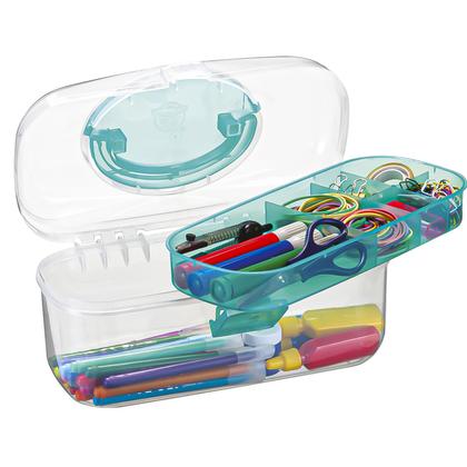 Imagem de Caixa Maleta Pequena Translúcida Medicamentos Maquiagem - Monte Líbano