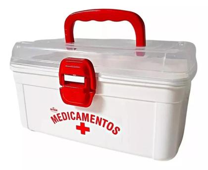 Imagem de Caixa Maleta Porta Medicamentos Organizadora Multiuso Casa