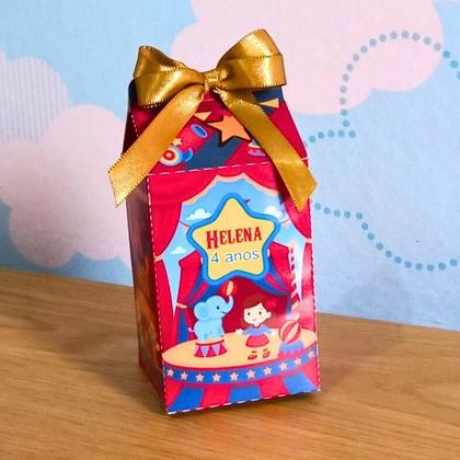 Imagem de Caixa Milk Circo Personalizada  Lembrancinha  Festa Infantil  Aniversário
