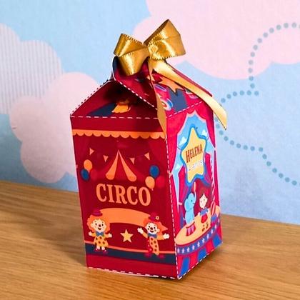 Imagem de Caixa Milk Circo Personalizada  Lembrancinha  Festa Infantil  Aniversário