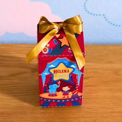 Imagem de Caixa Milk Circo Personalizada  Lembrancinha  Festa Infantil  Aniversário