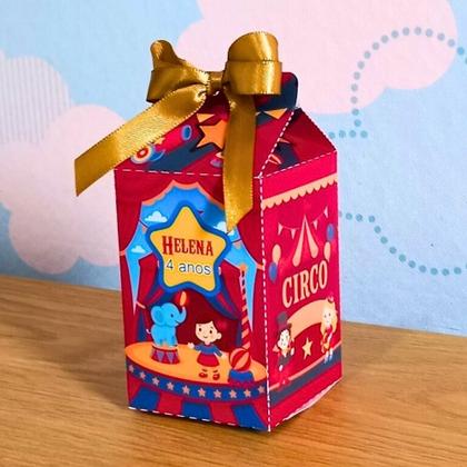 Imagem de Caixa Milk Circo Personalizada  Lembrancinha  Festa Infantil  Aniversário