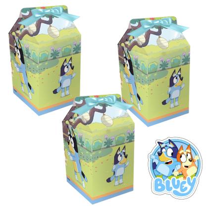 Imagem de Caixa Milk Lembrancinha Festa Bluey 8 Unidades 12x6x6cm Festcolor Licenciado