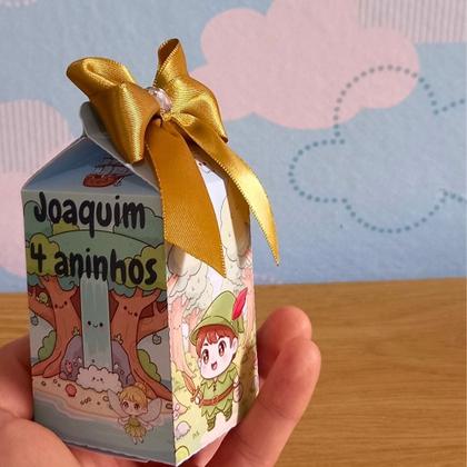 Imagem de Caixa Milk Peter Pan Chibi Fofo Personalizada  Lembrancinha  Festa Infantil  Aniversário