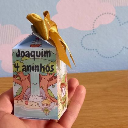 Imagem de Caixa Milk Peter Pan Chibi Fofo Personalizada  Lembrancinha  Festa Infantil  Aniversário