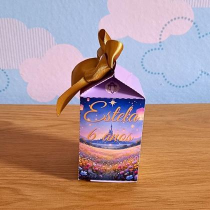 Imagem de Caixa Milk Rapunzel Aquarela Personalizada  Lembrancinha  Festa Infantil  Aniversário
