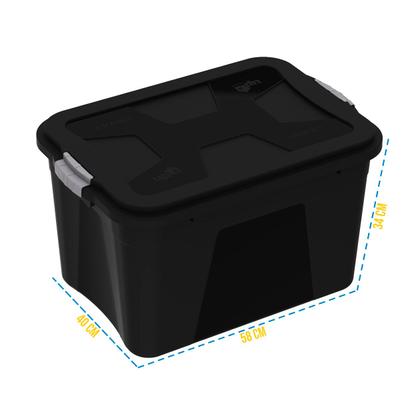 Imagem de Caixa Multiuso Organizadora 56 Lts Tampa Grande Resistente