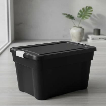 Imagem de Caixa Organizadora 55L com Tampa e Travas Agraplast Multiuso Ideal para Organização  Agraplast 927
