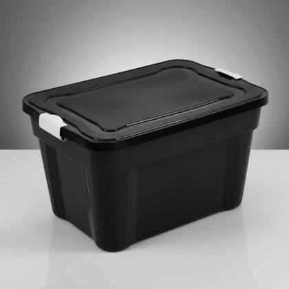 Imagem de Caixa Organizadora 55L com Tampa e Travas Agraplast Multiuso Ideal para Organização  Agraplast 927