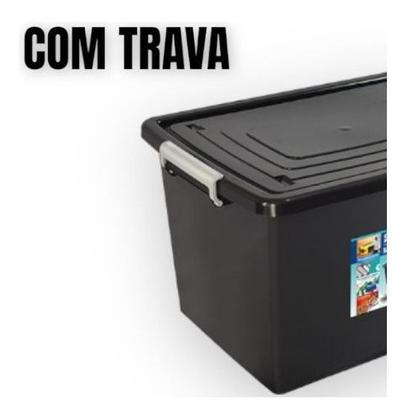 Imagem de Caixa Organizadora 56 Litros Cesto Grande