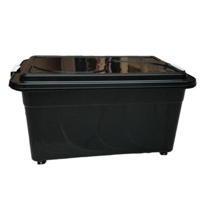 Caixa Organizadora 60 Litros Sem Rodinhas Preta Cod 644 - AGRAPLAST Imagem de Caixa Organizadora 60 Litros Sem Rodinhas Preta Cod 644