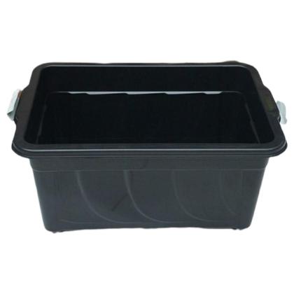 Caixa Organizadora 60 Litros Sem Rodinhas Preta Cod 644 - AGRAPLAST Imagem de Caixa Organizadora 60 Litros Sem Rodinhas Preta Cod 644