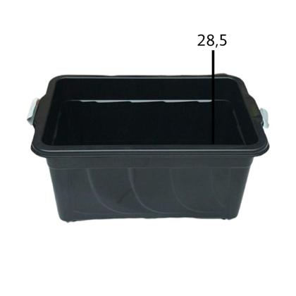 Caixa Organizadora 60 Litros Sem Rodinhas Preta Cod 644 - AGRAPLAST Imagem de Caixa Organizadora 60 Litros Sem Rodinhas Preta Cod 644
