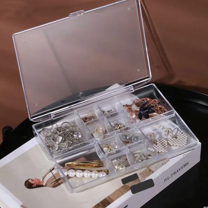 Imagem de Caixa Organizadora Bijuterias Joias Pequeno Divisórias