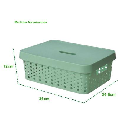 Imagem de Caixa Organizadora Com Tampa 11 Litros - Usual Utilidades
