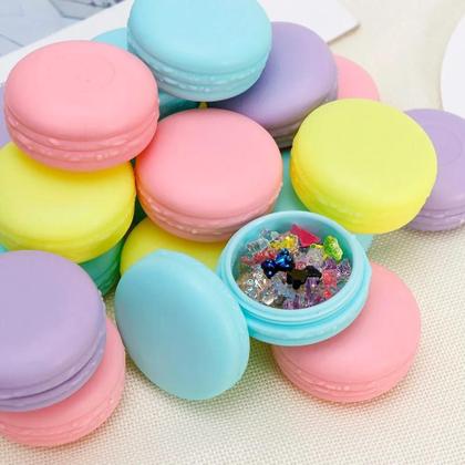 Imagem de Caixa Organizadora De Joias Mini Macaron 6PCS Para Viagem, Armazenamento De Anéis, Estojo Plástico