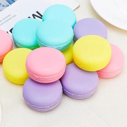 Imagem de Caixa Organizadora De Joias Mini Macaron 6PCS Para Viagem, Armazenamento De Anéis, Estojo Plástico