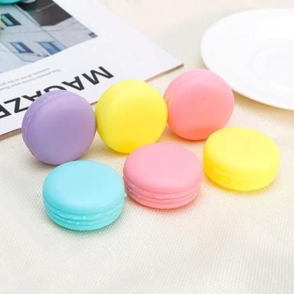 Imagem de Caixa Organizadora De Joias Mini Macaron 6PCS Para Viagem, Armazenamento De Anéis, Estojo Plástico