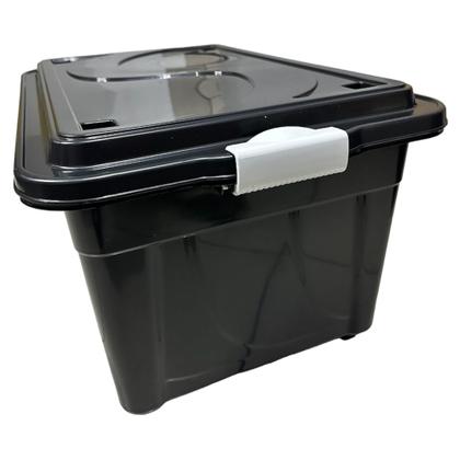 Imagem de Caixa Organizadora de Plástico Preta 60L Agraplast