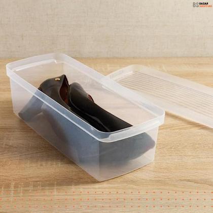 Imagem de Caixa Organizadora De Sapatos Tênis Ordene Pequena Kit C/4