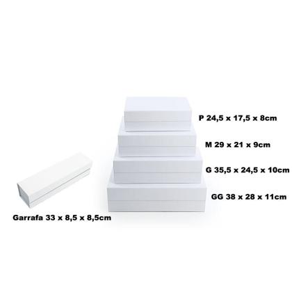 Imagem de Caixa Organizadora Dobrável com Imã para Presente na Cor Preta 24,5x17,5x8cm