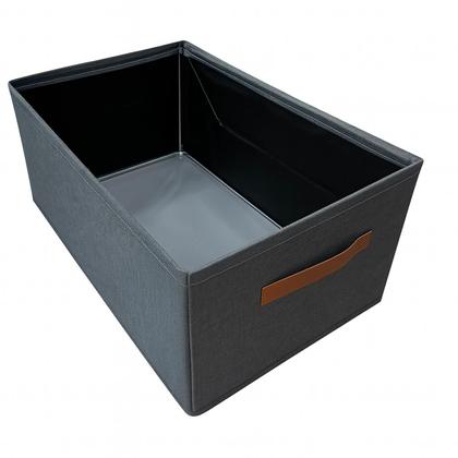 Imagem de Caixa Organizadora Dobrável com Reforço de MDF e Acabamento Sofisticado