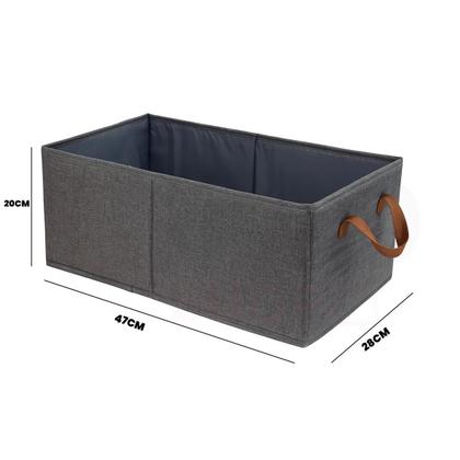 Imagem de Caixa Organizadora Dobrável com Reforço de MDF e Acabamento Sofisticado