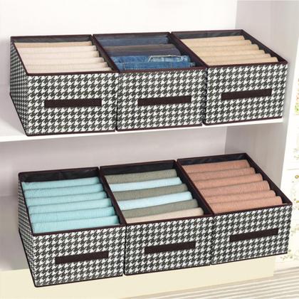 Imagem de Caixa Organizadora Dobrável em Tecido e PVC Para Roupas e Objetos (CX-02)