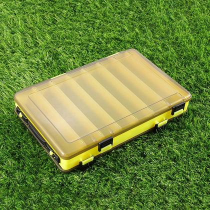 Imagem de Caixa Organizadora Dupla Com 14 Divisórias Para Iscas Pesca