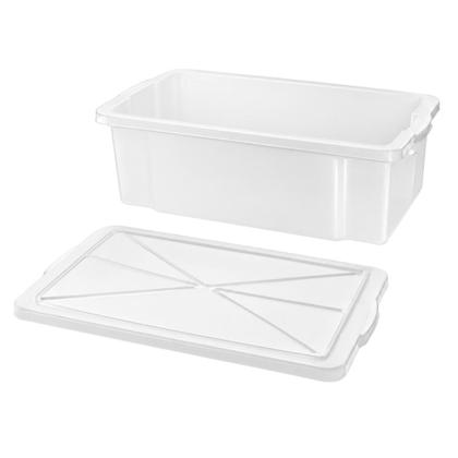 Imagem de Caixa Organizadora Frigorífica Grande 10 Litros com Tampa Freezer Geladeira Salgados Restaurante Açougue Multiuso -