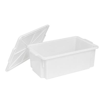 Imagem de Caixa Organizadora Frigorífica Grande 25 Litros com Tampa Freezer Geladeira Salgados Restaurante Açougue Multiuso -