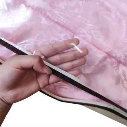 Imagem de Caixa Organizadora Guarda Manta Lençol Edredom Organiza Guarda Roupa Quarto Multiuso Com Ziper E