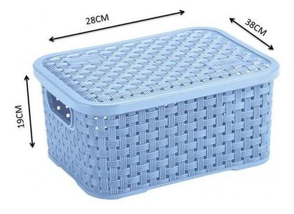 Imagem de Caixa Organizadora Multiuso Com Tampa Casa, Escritorio