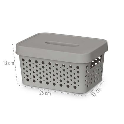 Imagem de Caixa Organizadora Multiuso Plástica 4,5 Litros Com Tampa