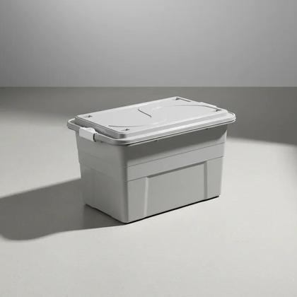 Imagem de Caixa Organizadora Multiuso Plástica 70L com Tampa e trava Resistente e Espaçosa  para Organização Geral Agraplast 904