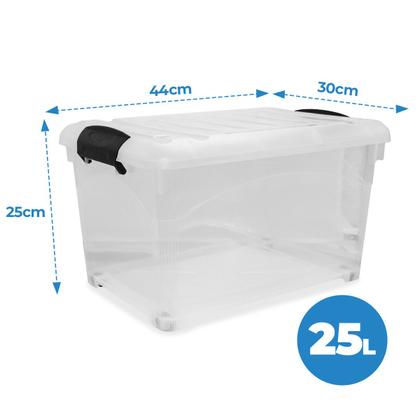 Imagem de Caixa organizadora multiuso transparente 25 litros alta