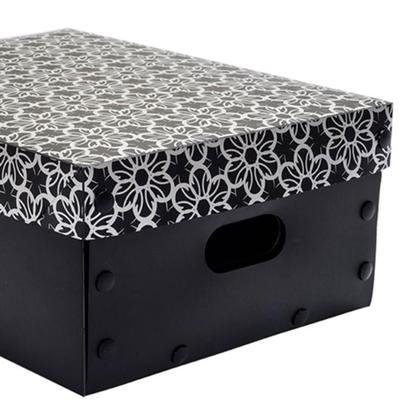 Imagem de Caixa Organizadora Preta Fosca Para Objetos 270 X 370 X 150 Mm