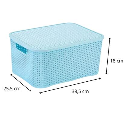 Imagem de Caixa Organizadora Rattan 18L 38x28x18 - Monte Libano