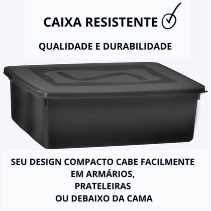 Imagem de Caixa Organize 18l c/tampa Conjunto c/4 unid