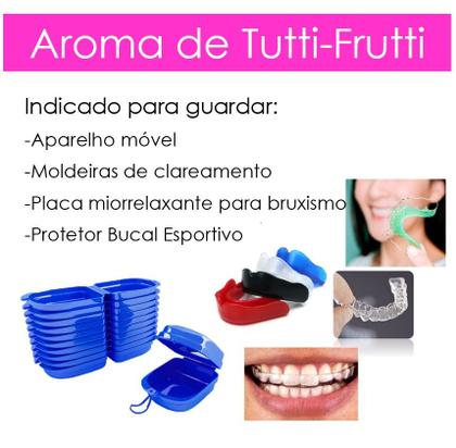 Imagem de Caixa P/ Aparelho Móvel Bruxismo Clareamento Azul C/10