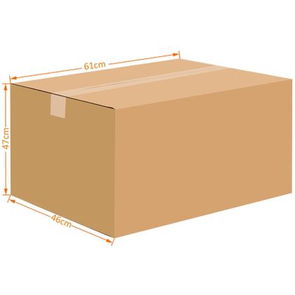 Imagem de Caixa Papelão Dupla Reforçada Para Mudança 610x460x470 02cx