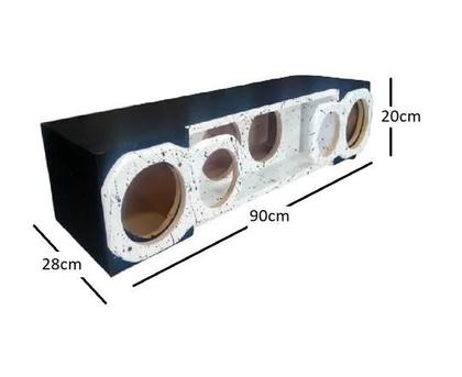 Imagem de Caixa Para 2 Médios De 6 Polegadas Corneta E Super Tweeter