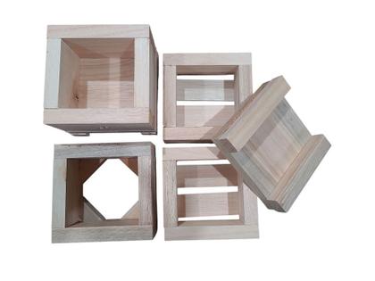 Imagem de Caixa Para Abelhas Sem Ferrão Com 2 Melgueiras, madeira eucalipto interna10x10 espessura 2cm- INPA