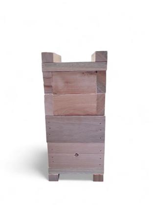 Imagem de Caixa Para Abelhas Sem Ferrão Com 2 Melgueiras, madeira eucalipto interna10x10 espessura 2cm- INPA