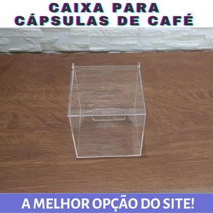 Imagem de Caixa Para Cápsulas De Café Acrílico Transparente