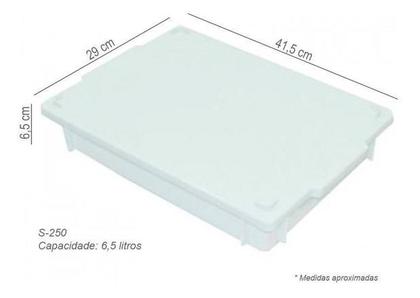 Imagem de Caixa Plastica De 6,5 Litros S250-c/ Tampa
